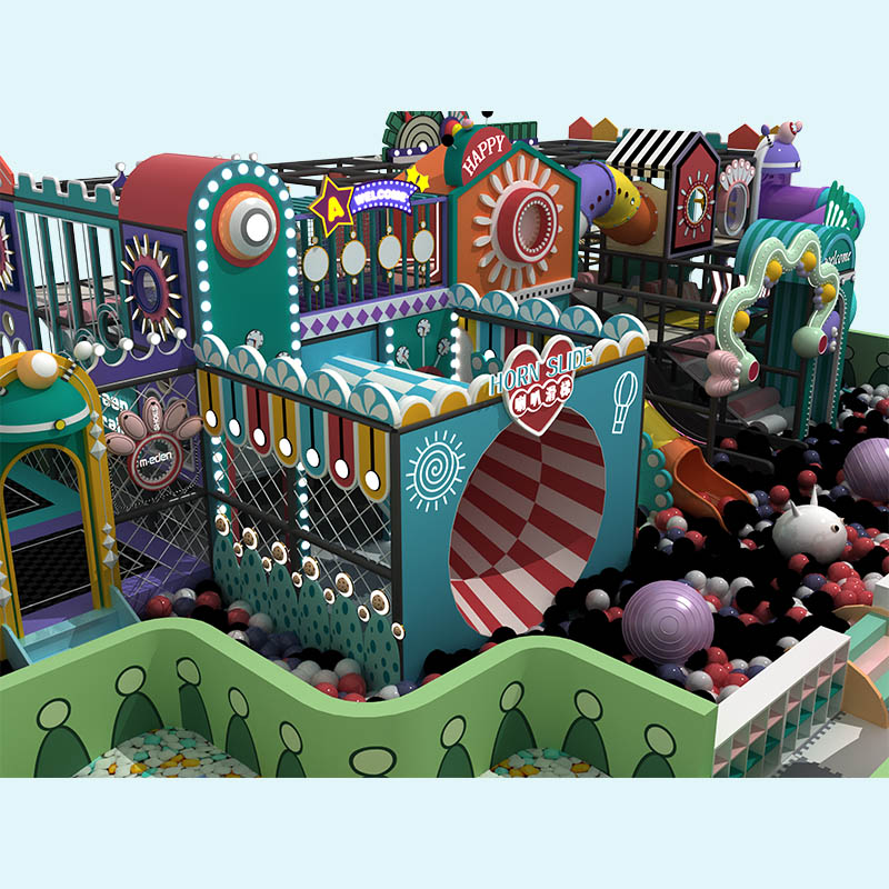 Candy Color Macaron Maze Indoor Playground - China Supplier
