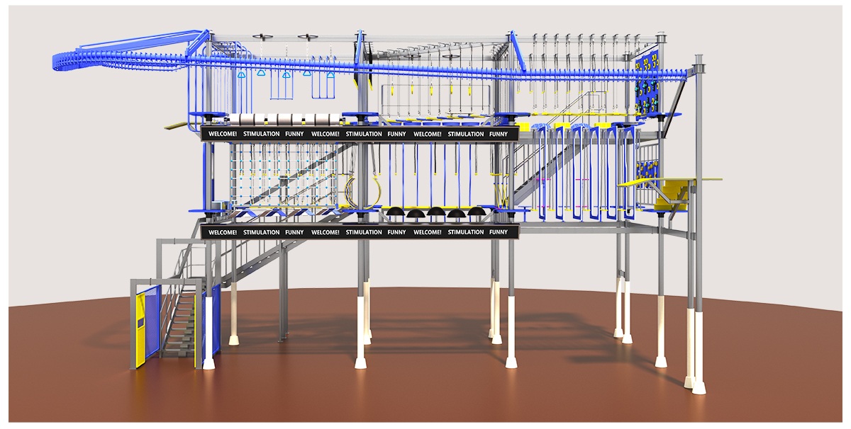 4.Commercial Indoor High Ropes Course (4)