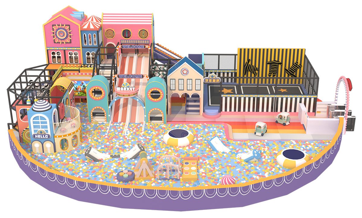 1.Macaron Pastel Indoor Playground Maze (5)
