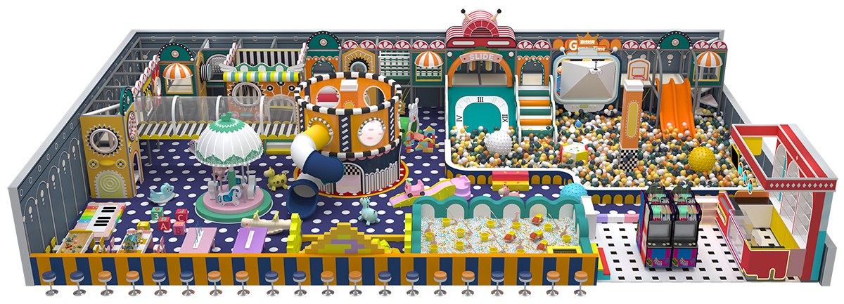 9.Colorful Macaron Pastel Maze Playground (4)