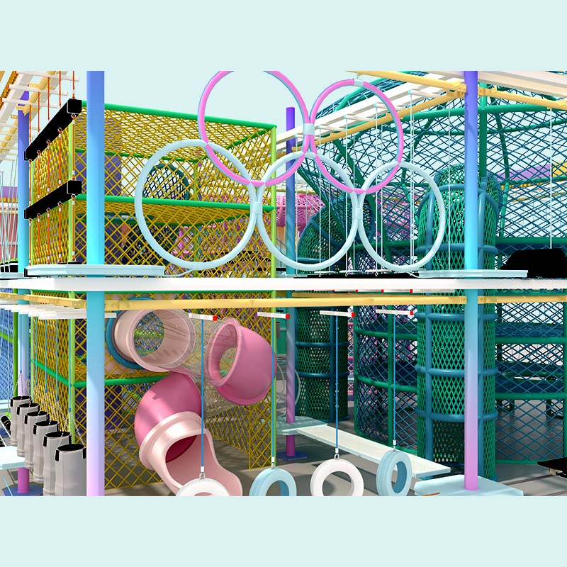 Eco-Friendly Indoor High Ropes Course for Malls & playground Venues