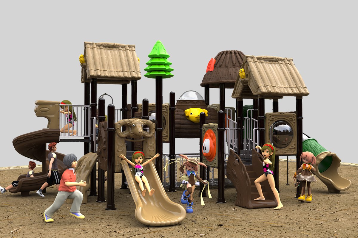 Affordable outdoor slide playground (1)