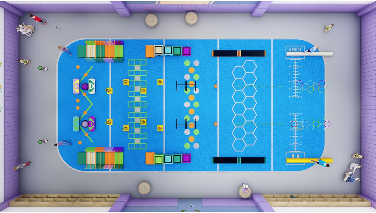 5. Indoor Obstacle Course for Schools (10)