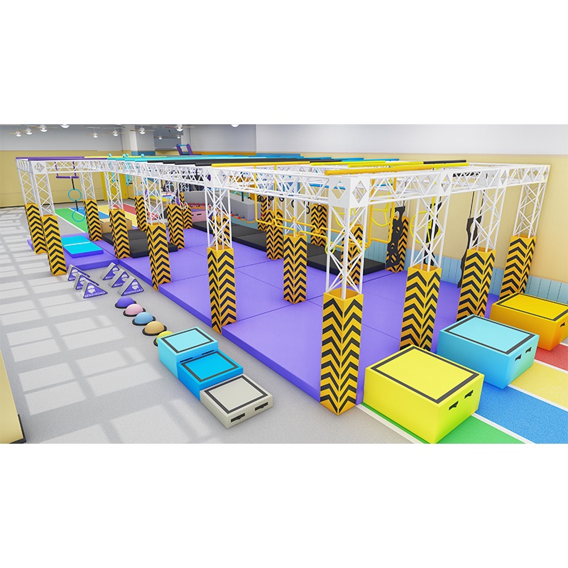 Custom Ninja Warrior Indoor Obstacle Course Training System