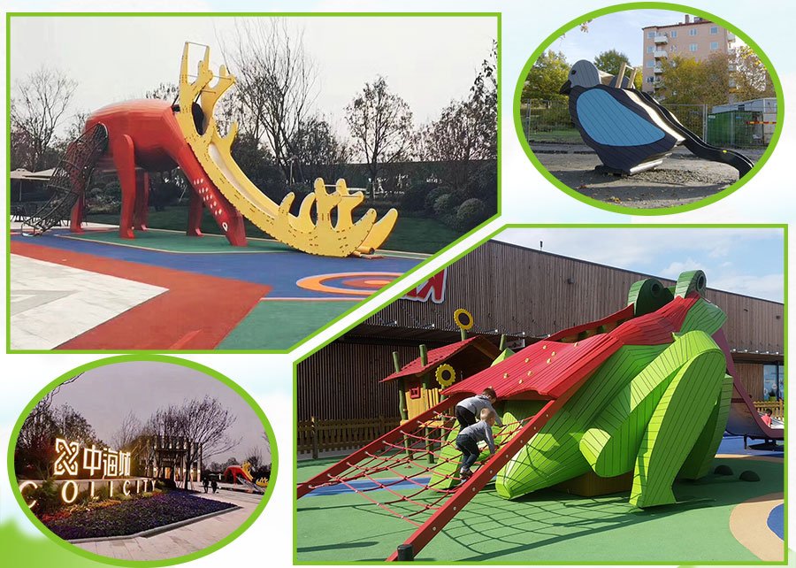 Large children's play equipment giant deer combination slide product introduction (2)