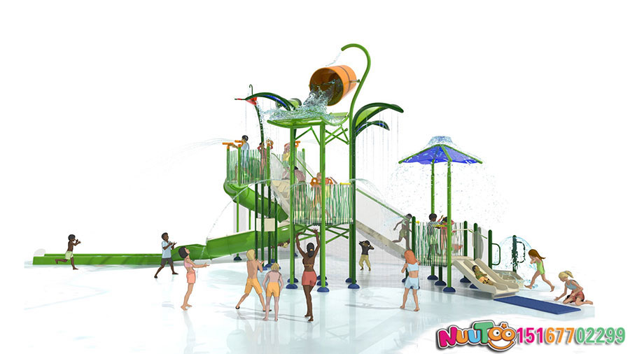 Water slide + water play equipment + children's play facilities (36)