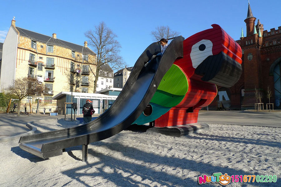 Children's playground equipment + parrot slide + foreign play case (7)