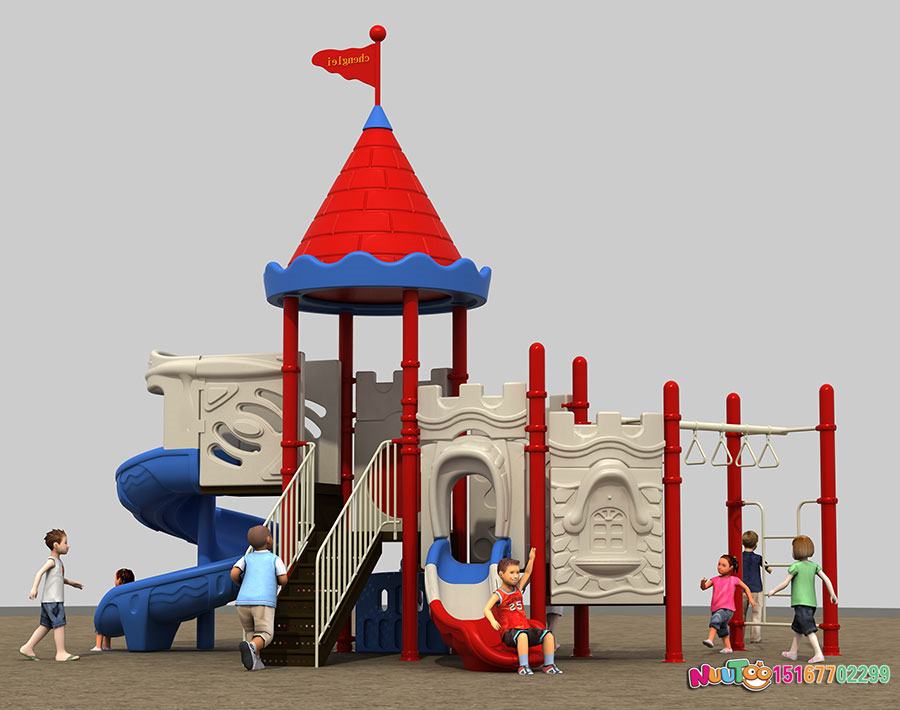 Combination slide + children's play equipment + little doctor + Great Wall (10)