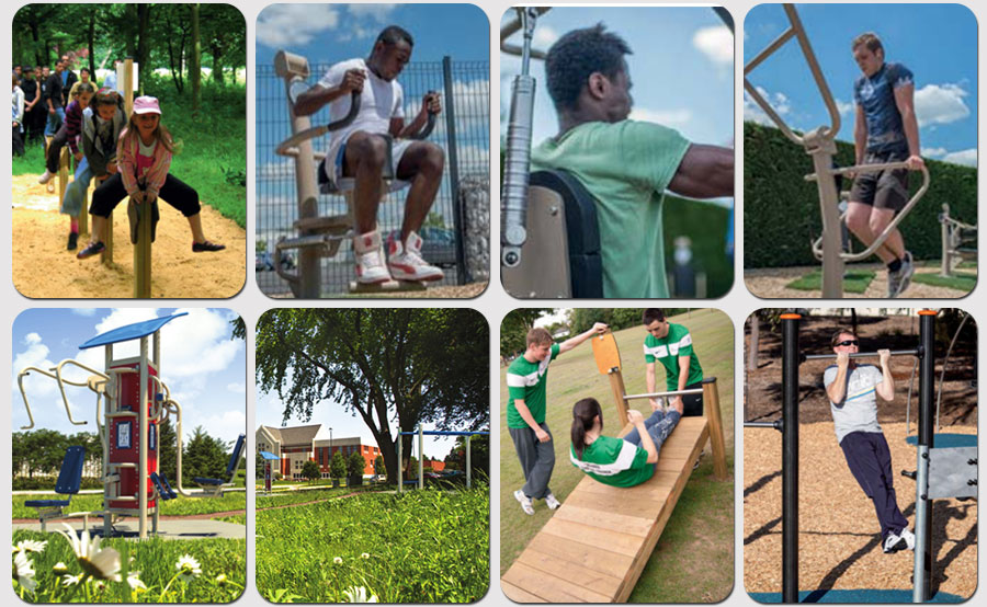 Fitness path + fitness equipment + outdoor fitness equipment + middle-aged fitness equipment _09