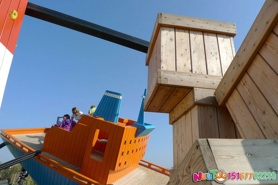 Pirate Ship Amusement Project + Corsair Amusement Equipment Manufacturer + Combination Slide + Children's Play Facilities - (3)