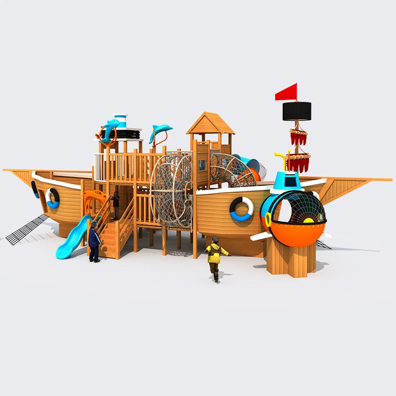 China Outdoor Playground Pirate Ship，Pirate Ship Playground for Sale Factory