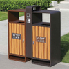 Plastic Wooden commercial rubbish bins, rubbish bin factory 