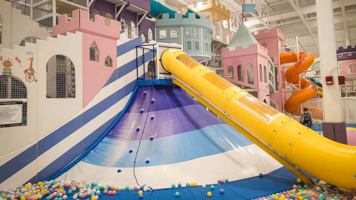 indoor children slide