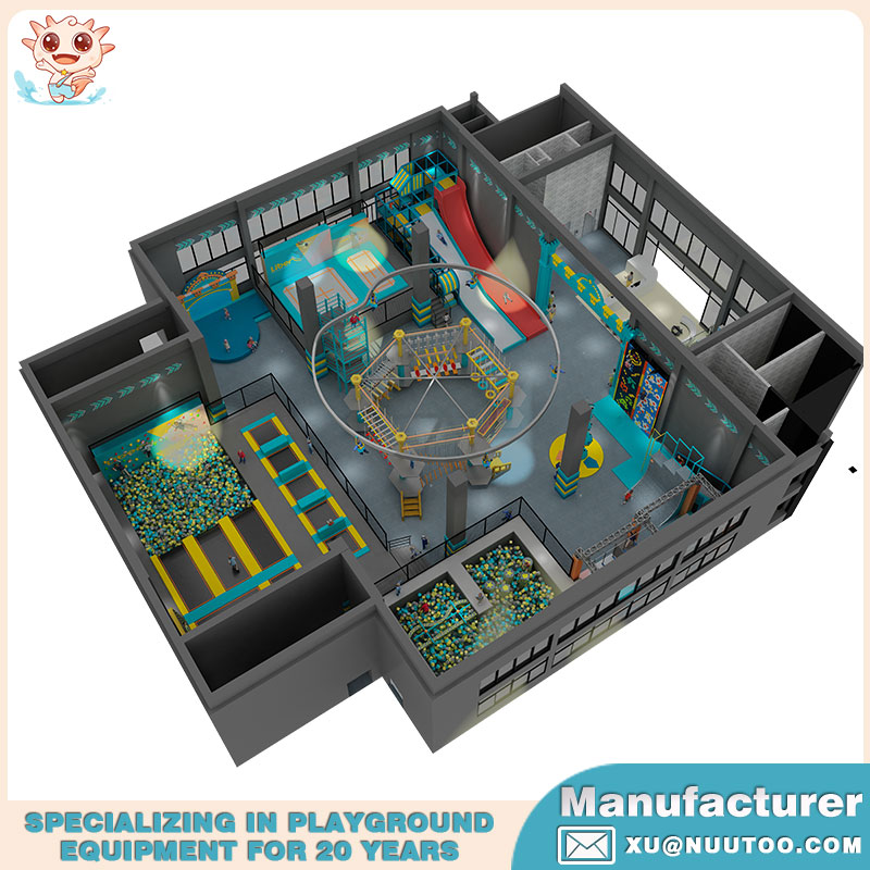 High Quality Indoor Trampoline Park for Toddlers NU-BC005