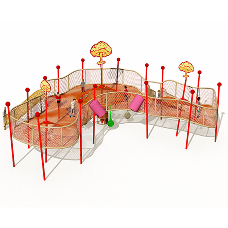 Outdoor Rope Net Trampoline Climber for Kids