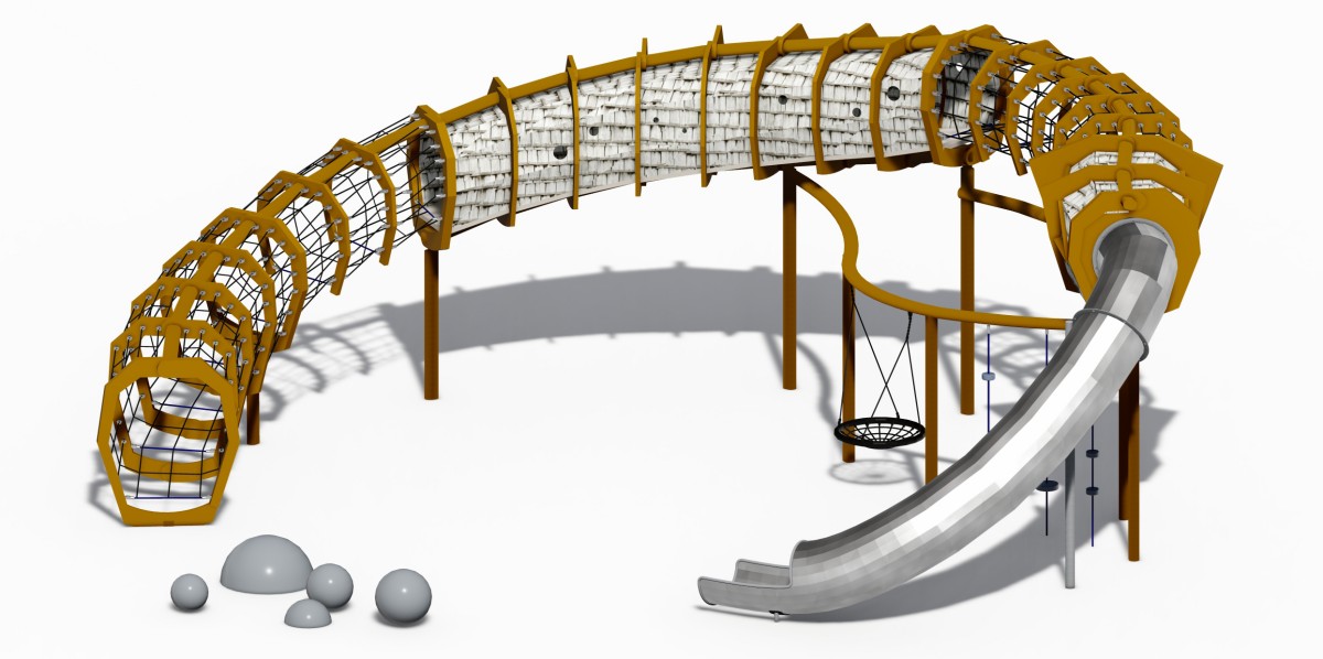 Dragon Bone Outdoor Climb and Slide Set-4