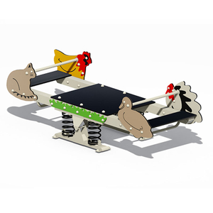  Farm Animal-Themed Outdoor Wooden Seesaws