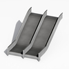 Multi-Lane Straight Stainless Steel Slides