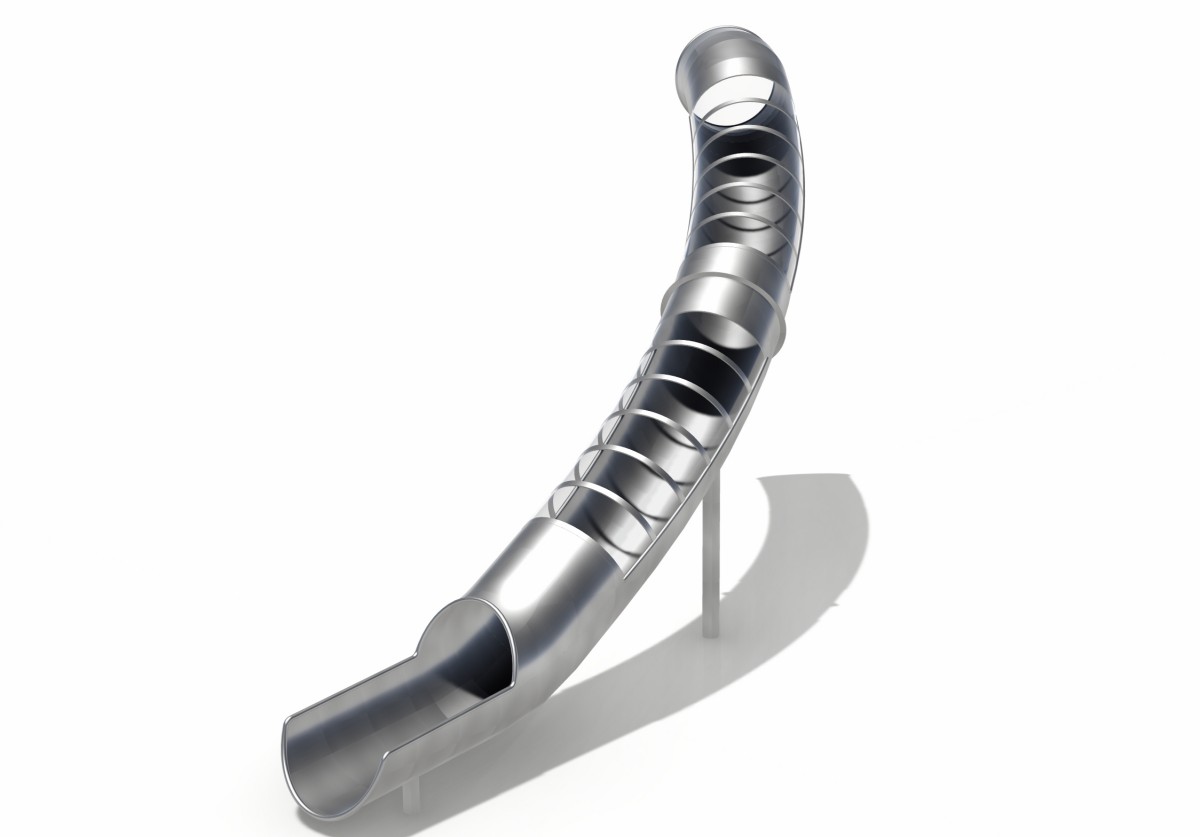 6.Outdoor playground stainless steel slides (3)