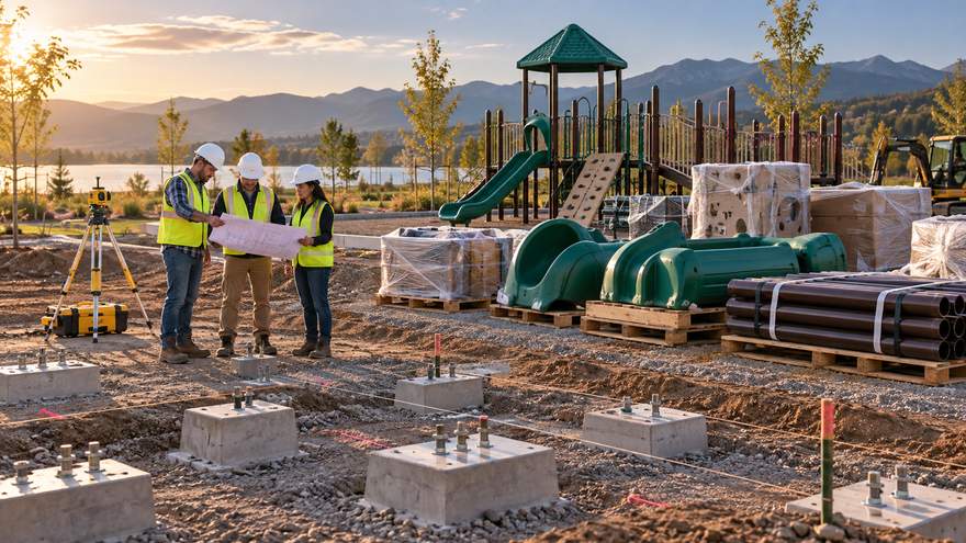Playground installation document review concept