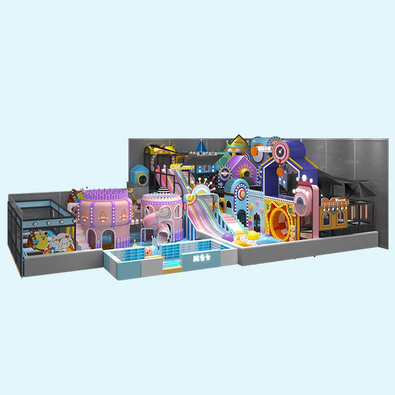 Macaron Series Pastel Colored Maze Indoor Playground 