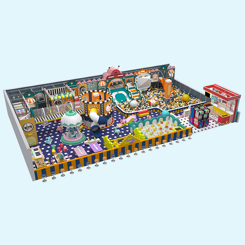 Macaron Series Maze Indoor Play - Colorful Pastel Hotel Kids Playground