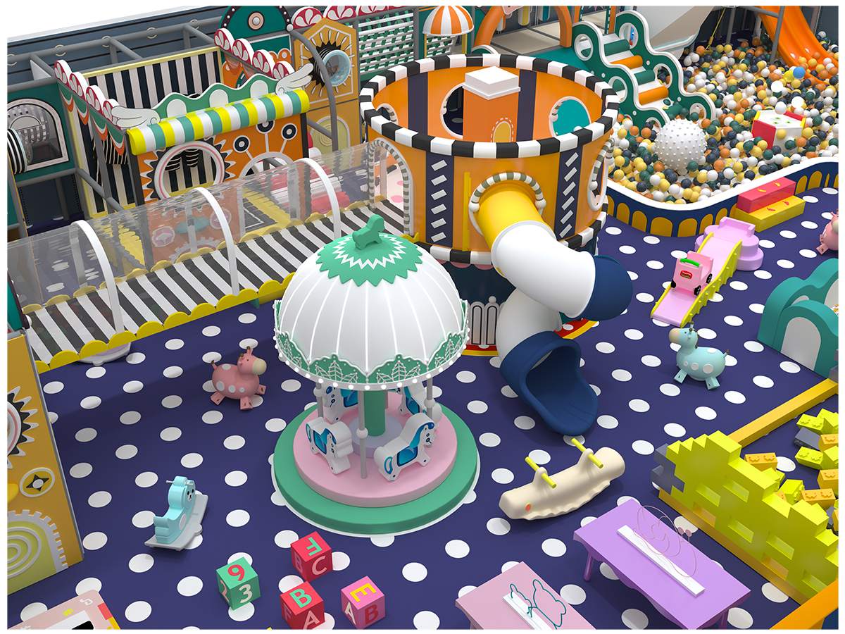 9.Colorful Macaron Pastel Maze Playground (6)