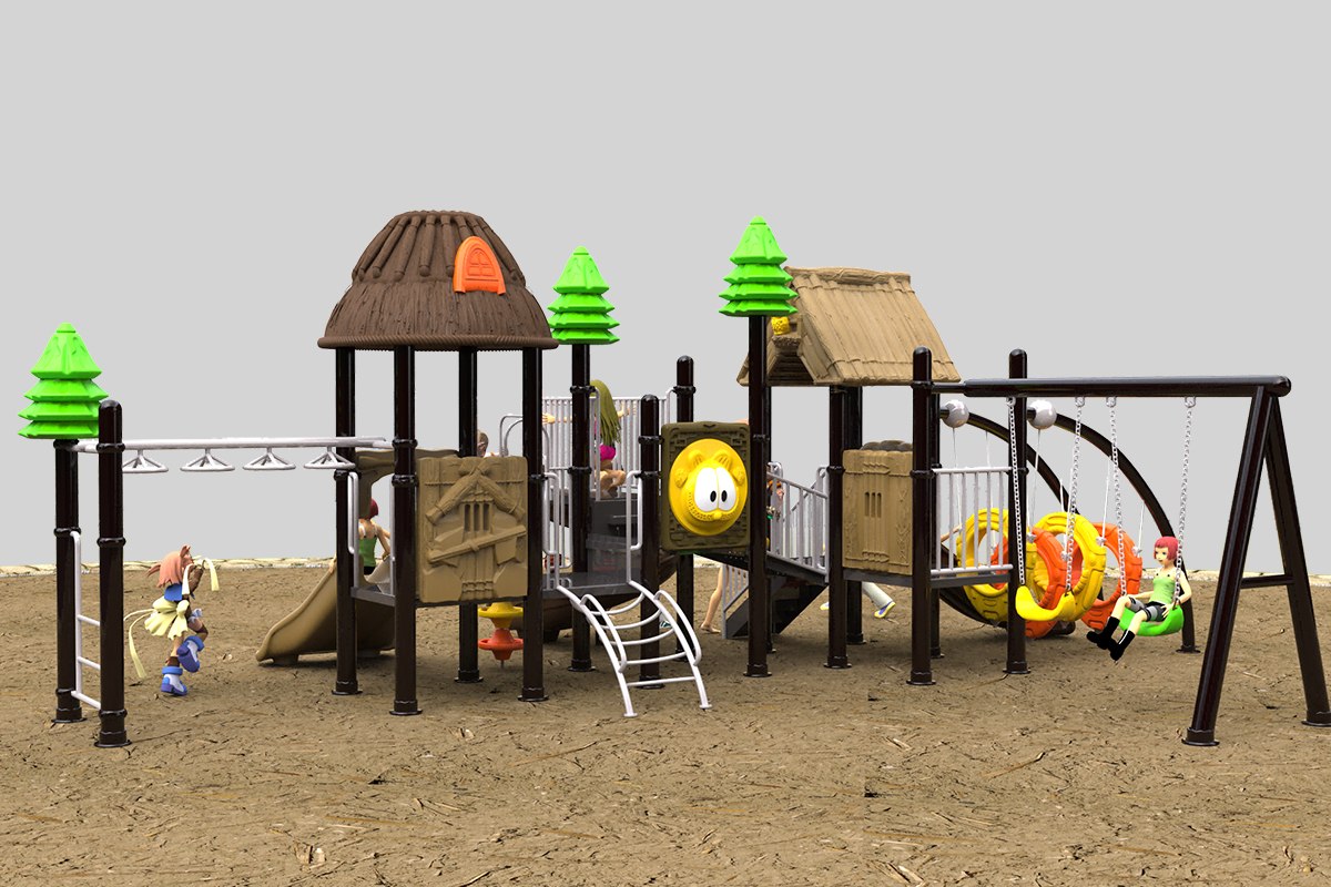 Community park outdoor slide playground (3)