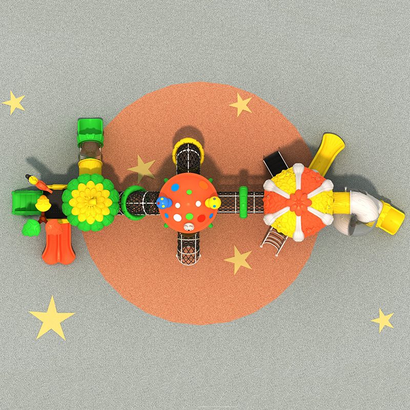 Engaging Playground Slide with Forest Adventure for Children