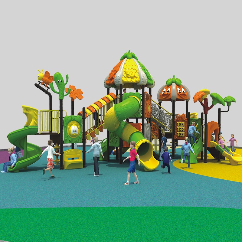 Forest-Themed Playground Slide for Kids with Durable Outdoor Use
