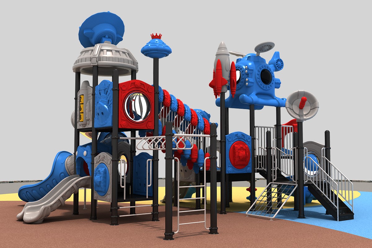 Outdoor Space Themed Playground Slide (3)