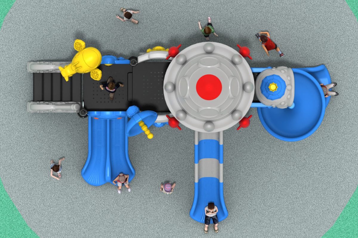 Commercial outdoor playground slides (1)