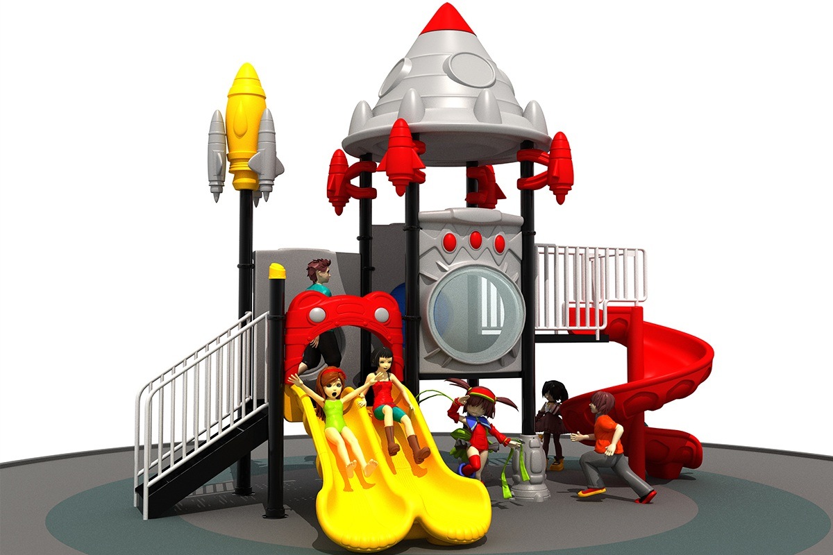 Commercial space theme slides for parks. (1)