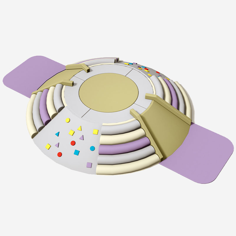 Circular Sensory Indoor Soft Play Equipment 