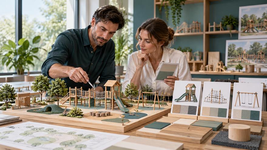 Model-specific playground use information review concept