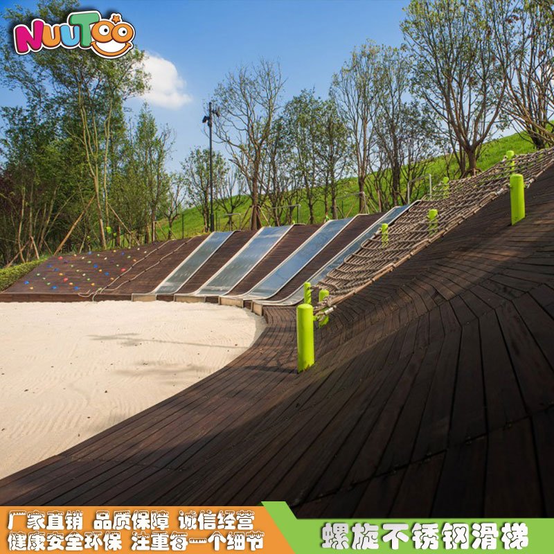 304 stainless steel straight slide outdoor children's amusement park
