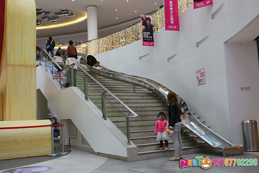 Le Tu non-standard amusement + Beijing Fenglan International Shopping Center + stainless steel semi-circular slide - (17)
