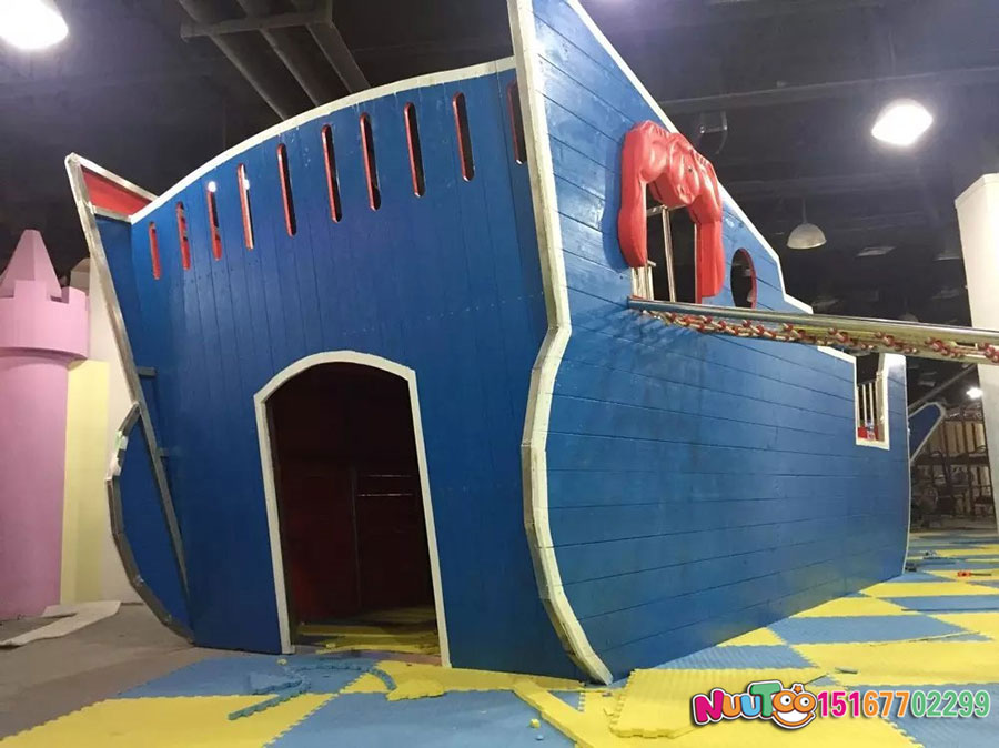 Non-standard travel + pirate ship + slide + indoor children's playground (2)