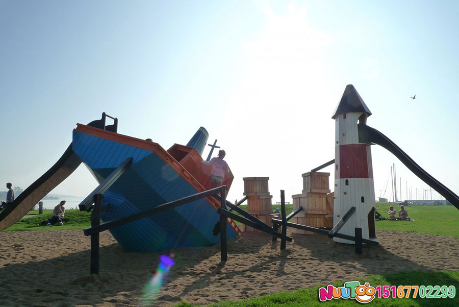 Pirate Ship Amusement Project + Corsair Amusement Equipment Manufacturer + Combination Slide + Children's Play Facilities - (6)